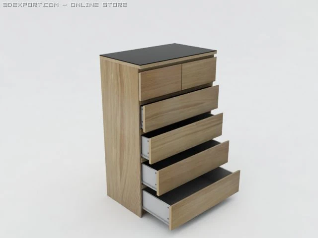 cabinet ikea 3D Model .c4d .max .obj .3ds .fbx .stl .blend 
