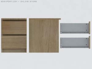 cabinet ikea small 3D 模型