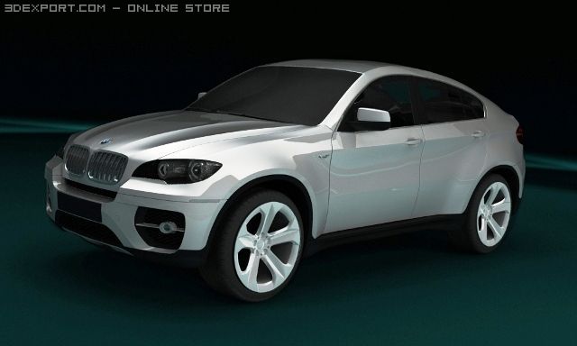 bmw x6 3D 모델 .c4d .max .obj .3ds .fbx .stl .blend 