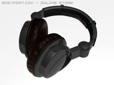 headphones 3D Model .c4d .max .obj .3ds .fbx .stl .blend 