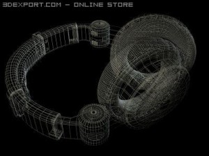 headphones Modelo 3D