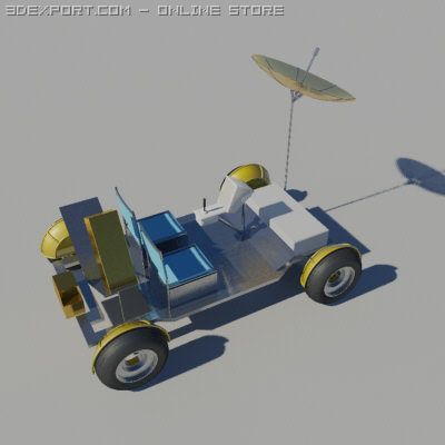 lunar rover 3Dモデル .c4d .max .obj .3ds .fbx .stl .blend 