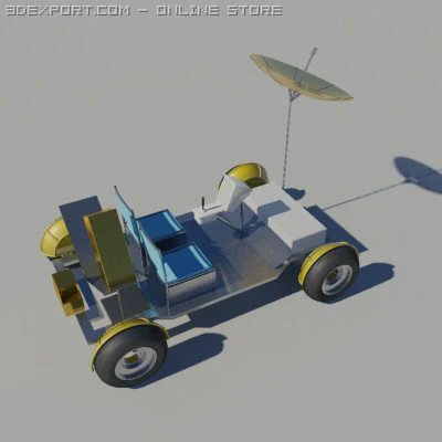 lunar rover 3D Model .c4d .max .obj .3ds .fbx .stl .blend 