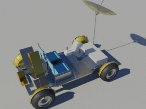 lunar rover 3D-Modell