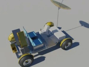달 탐사선 3D 모델