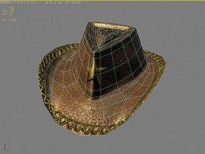 wild west hat Model 3D