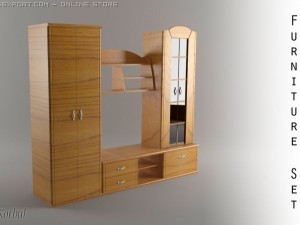 furniture set 3D-Modell