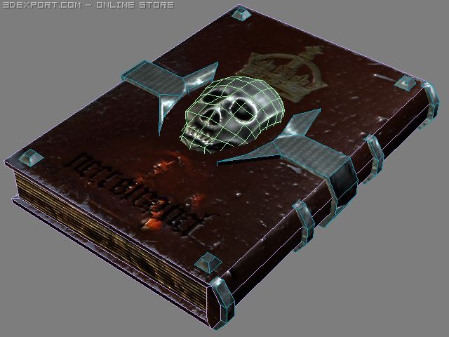 necro book 3D Model .c4d .max .obj .3ds .fbx .stl .blend