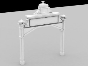 entrance tower 3D Model