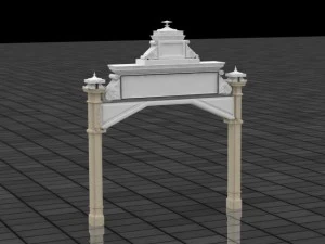 entrance tower 3D Model
