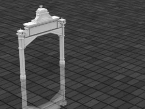 entrance tower 3D Model