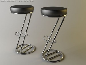 italian bar stool 3D Модель