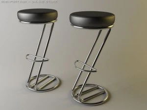 sgabello da bar italiano Modello 3D