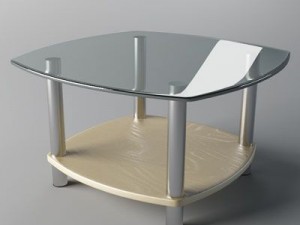 glass coffee table 3D Модель