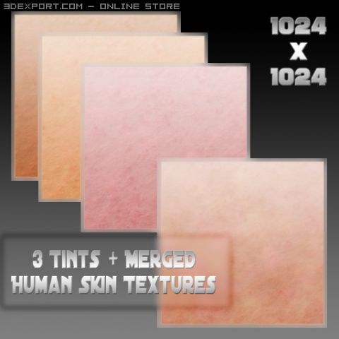 human skin CG 纹理 .c4d .max .obj .3ds .fbx .stl .blend