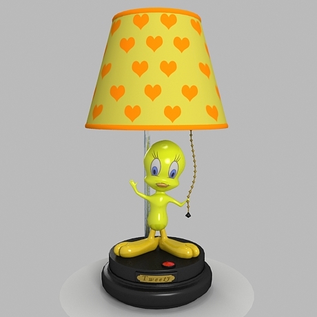 tweetybird lamp 3D Model .c4d .max .obj .3ds .fbx .stl .blend 