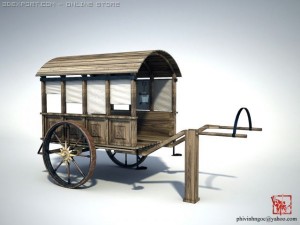 wagon 3Dモデル