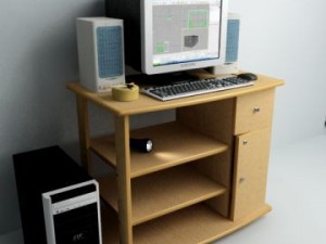 computer desk 3D Model