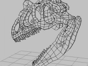 allosaurus dinosaur skull 3D Модель
