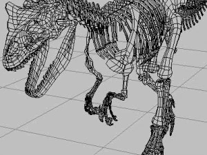 Allosaurus-Dinosaurier-Skelett 3D Modell