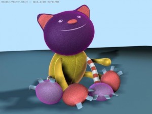 toy cat Model 3D