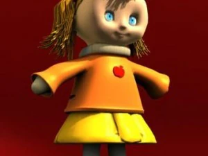 ni&ntilde;a de juguete Modelo 3D