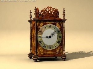 wood clock Model 3D