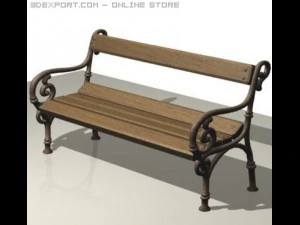 street bench 3D Model