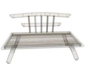 bamboo bench 3D Model