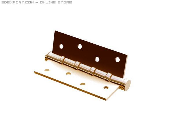 the door hinge Modello 3D .c4d .max .obj .3ds .fbx .stl .blend