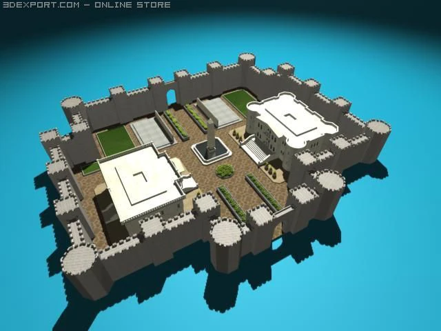 the castle 3D Model .c4d .max .obj .3ds .fbx .stl .blend 