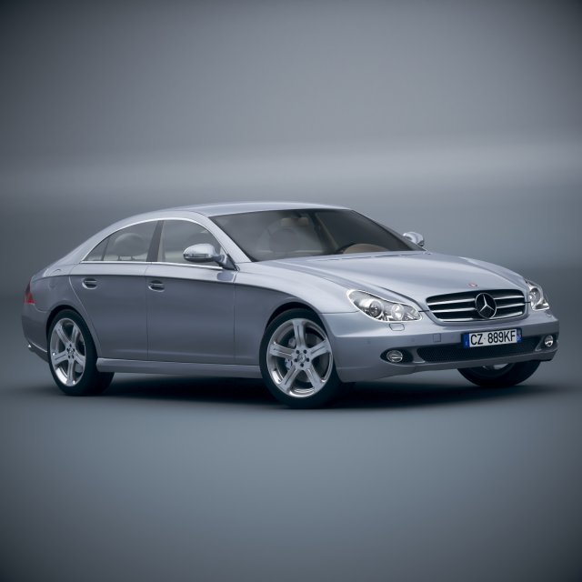 mercedes benz cls 500 Model 3D .c4d .max .obj .3ds .fbx .stl .blend 