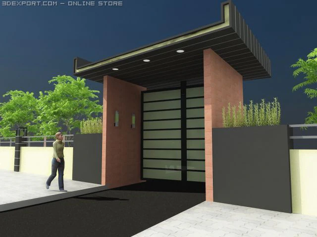 entrance 3D Model .c4d .max .obj .3ds .fbx .stl .blend 