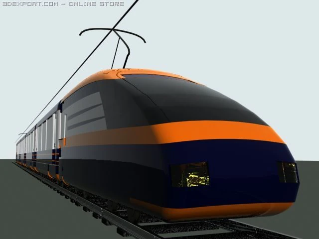 train 3D Model .c4d .max .obj .3ds .fbx .stl .blend 