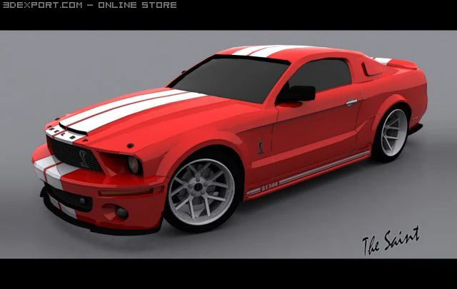 shellby 3D Model .c4d .max .obj .3ds .fbx .stl .blend 