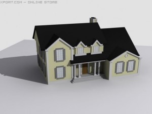 two story house Modèle 3D