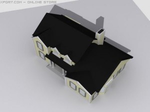 two story house Model 3D