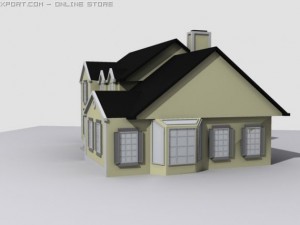 two story house Model 3D