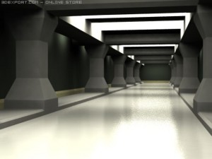 a quiet walkway Model 3D