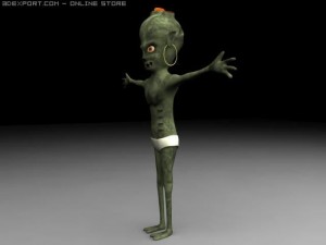 alien 03 Model 3D