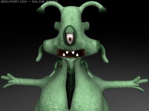 alien 04 Model 3D
