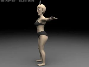 giant lady 3D Model