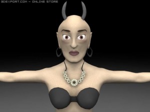 giant lady 3Dモデル
