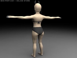 giant lady 3Dモデル