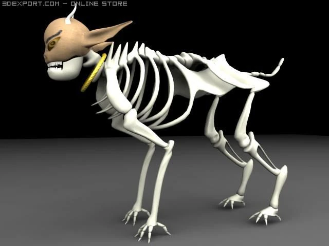 skeleton creature 3D Model .c4d .max .obj .3ds .fbx .stl .blend 