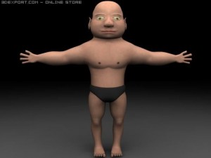 tiny man 3D Model