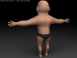 tiny man 3D Model
