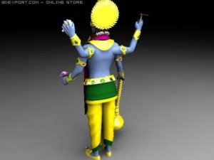 lord vishnu Model 3D