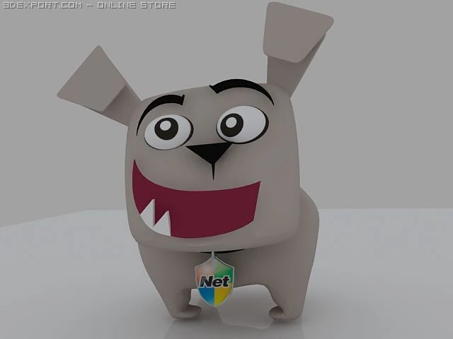 собака 3D Модель .c4d .max .obj .3ds .fbx .stl .blend 