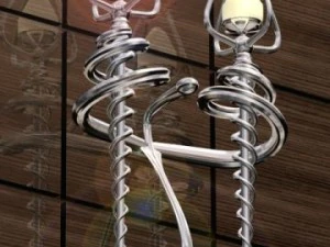 dubbele lamp 3D Model